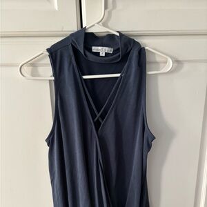 Moa Moa‎ Blue Relaxed Tunic sleeveless top. Size medium.